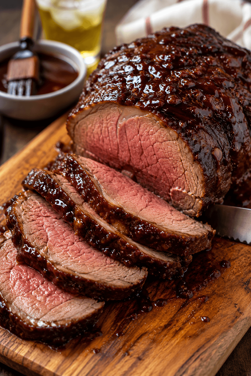 Air Fryer BBQ Glazed Roast Beef – Juicy & Tender