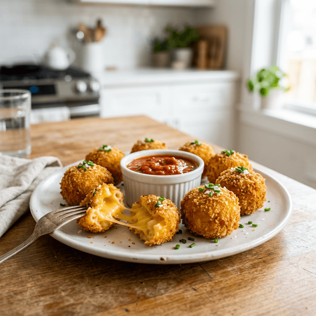 Crispy Air Fryer Mac and Cheese Bites